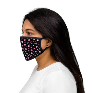 Pink Paw Print Patterned Fabric Face Mask - Pink N Paw