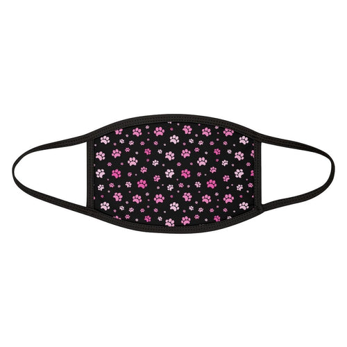 Pink Paw Print Patterned Fabric Face Mask - Pink N Paw