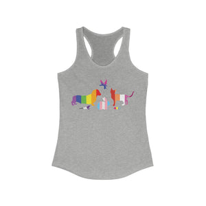 Pride Pack - Racerback Tank, Rainbow LGBTQA - Pink N Paw