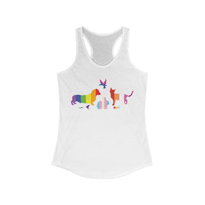 Pride Pack - Racerback Tank, Rainbow LGBTQA - Pink N Paw