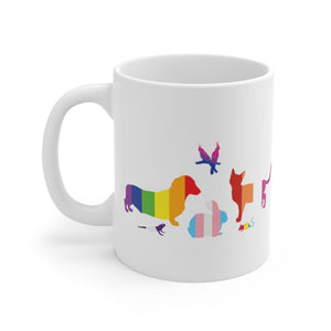 Pride Pack - White Ceramic Mug - Pink N Paw