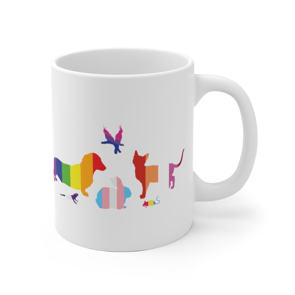 Pride Pack - White Ceramic Mug - Pink N Paw