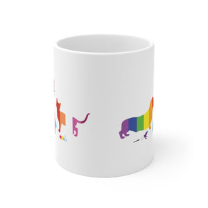 Pride Pack - White Ceramic Mug - Pink N Paw