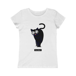 Purrfect Kitty - Girls Princess Tee - Furbaby Flowers LLC