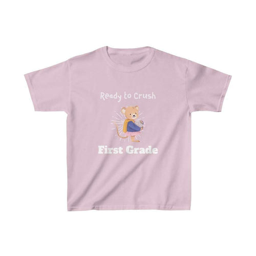 Ready to Crush First Grade- Cute Mouse, Kids tee - Furbaby Flowers LLC