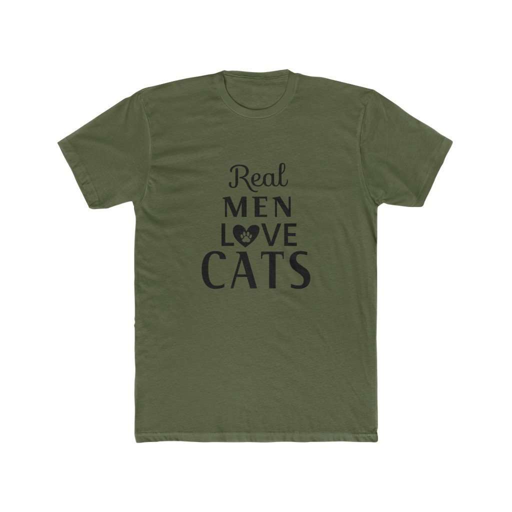 Real Men Love Cats Tee - Furbaby Flowers LLC