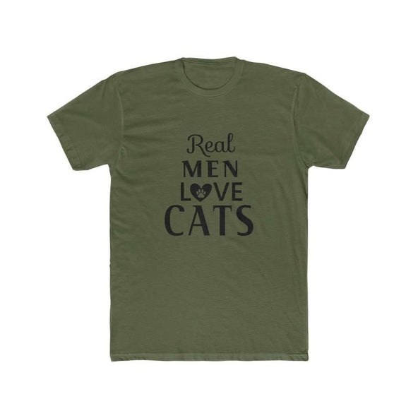 Real Men Love Cats Tee - Furbaby Flowers LLC