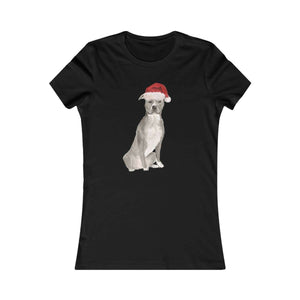 Santa Paws - American Stafordshire Terrier-Women'sTee (pitbull) - Furbaby Flowers LLC