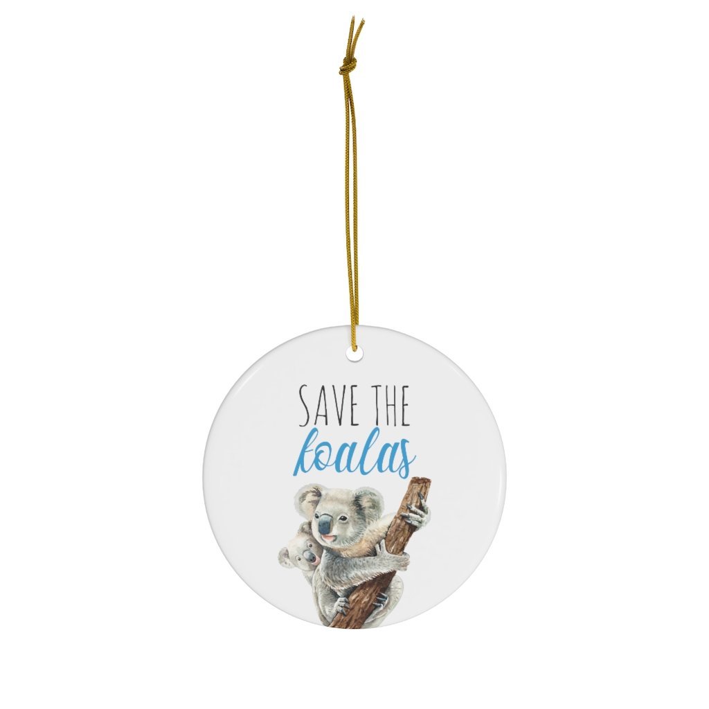 Save the Koalas- Christmas Ornament - Pink N Paw