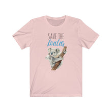 Load image into Gallery viewer, Save the Koalas, Unisex Sleeve Tee, Koala Shirt, Australia, Koala Bear - Pink N Paw