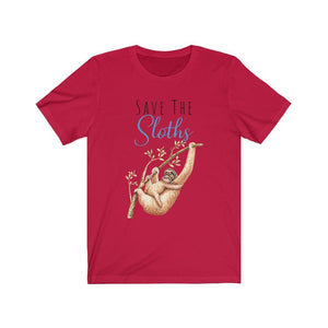 Save the Sloths, Short Sleeve Tee - Pink N Paw