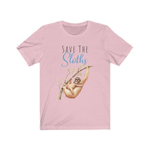 Load image into Gallery viewer, Save the Sloths, Short Sleeve Tee - Pink N Paw