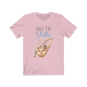 Save the Sloths, Short Sleeve Tee - Pink N Paw