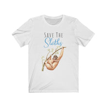 Load image into Gallery viewer, Save the Sloths, Short Sleeve Tee - Pink N Paw