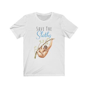 Save the Sloths, Short Sleeve Tee - Pink N Paw