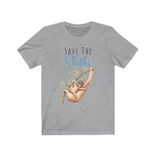 Load image into Gallery viewer, Save the Sloths, Short Sleeve Tee - Pink N Paw