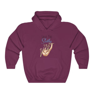 Save the Sloths - Unisex Heavy Blend Hooded Sweatshirt - Pink N Paw